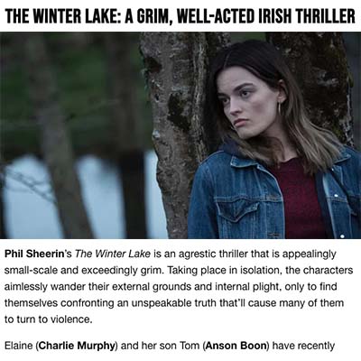 THE WINTER LAKE: A Grim, Well-Acted Irish Thriller